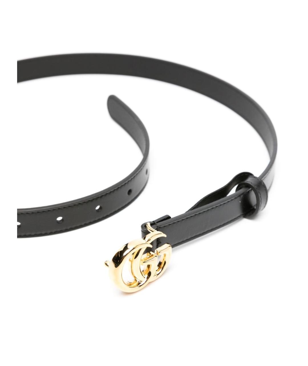 GUCCI Черный кожаный ремень, фото 2