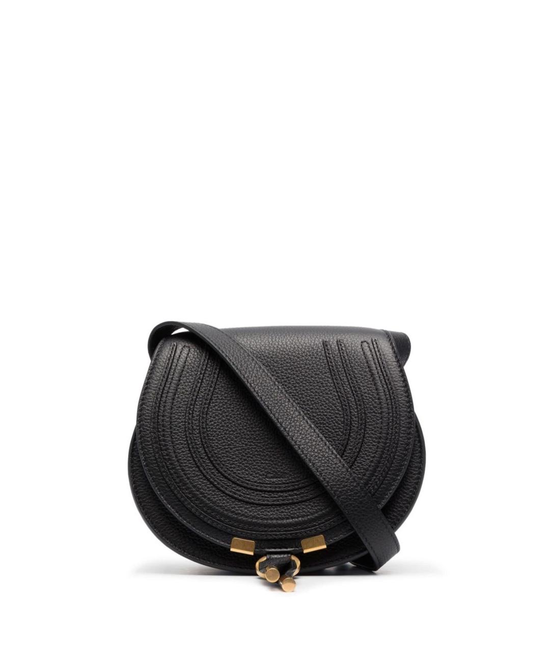 CHLOE Черная кожаная сумка через плечо, фото 1