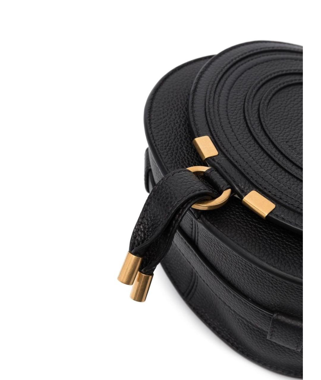 CHLOE Черная кожаная сумка через плечо, фото 4