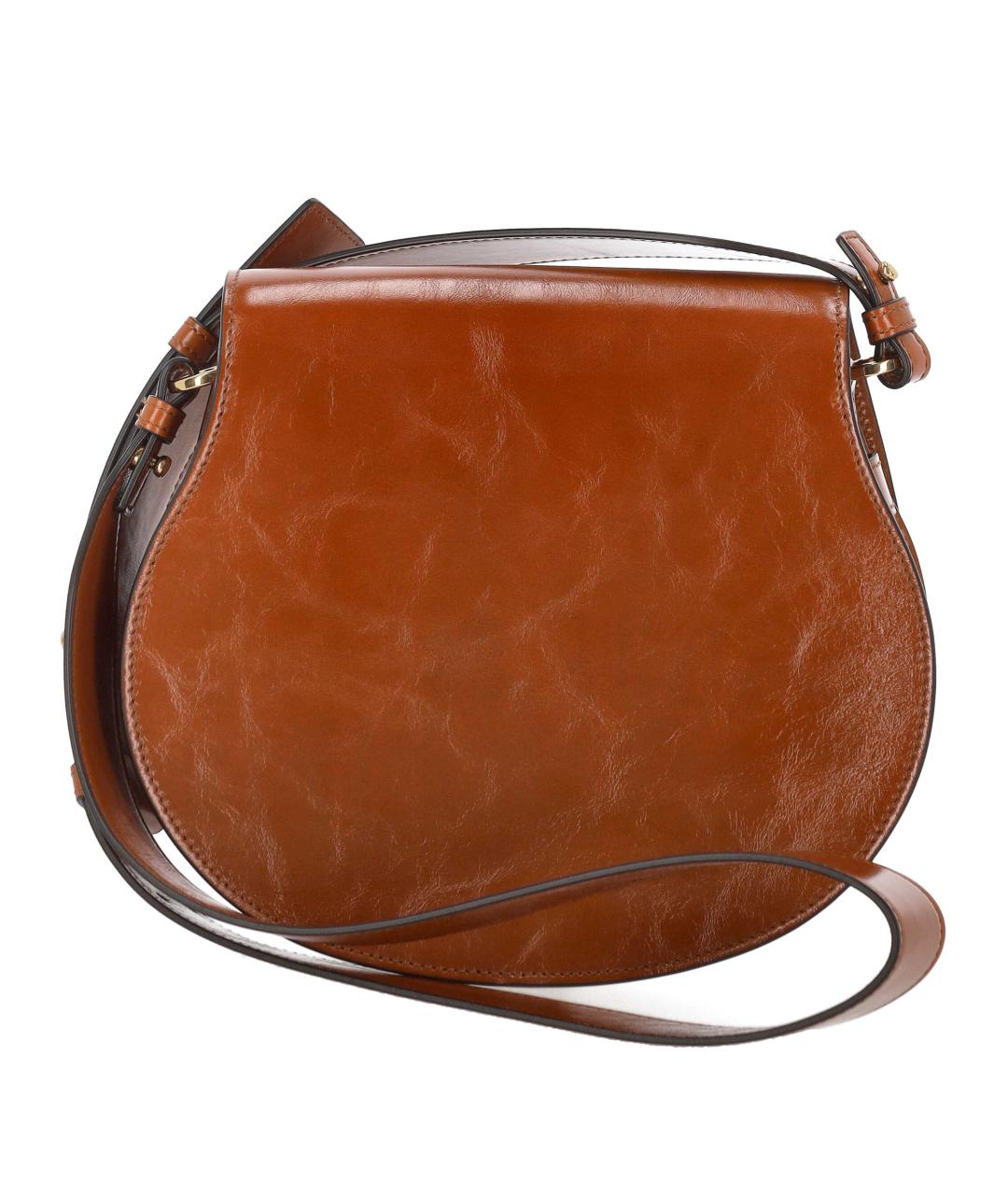 CHLOE Коричневая кожаная сумка через плечо, фото 3