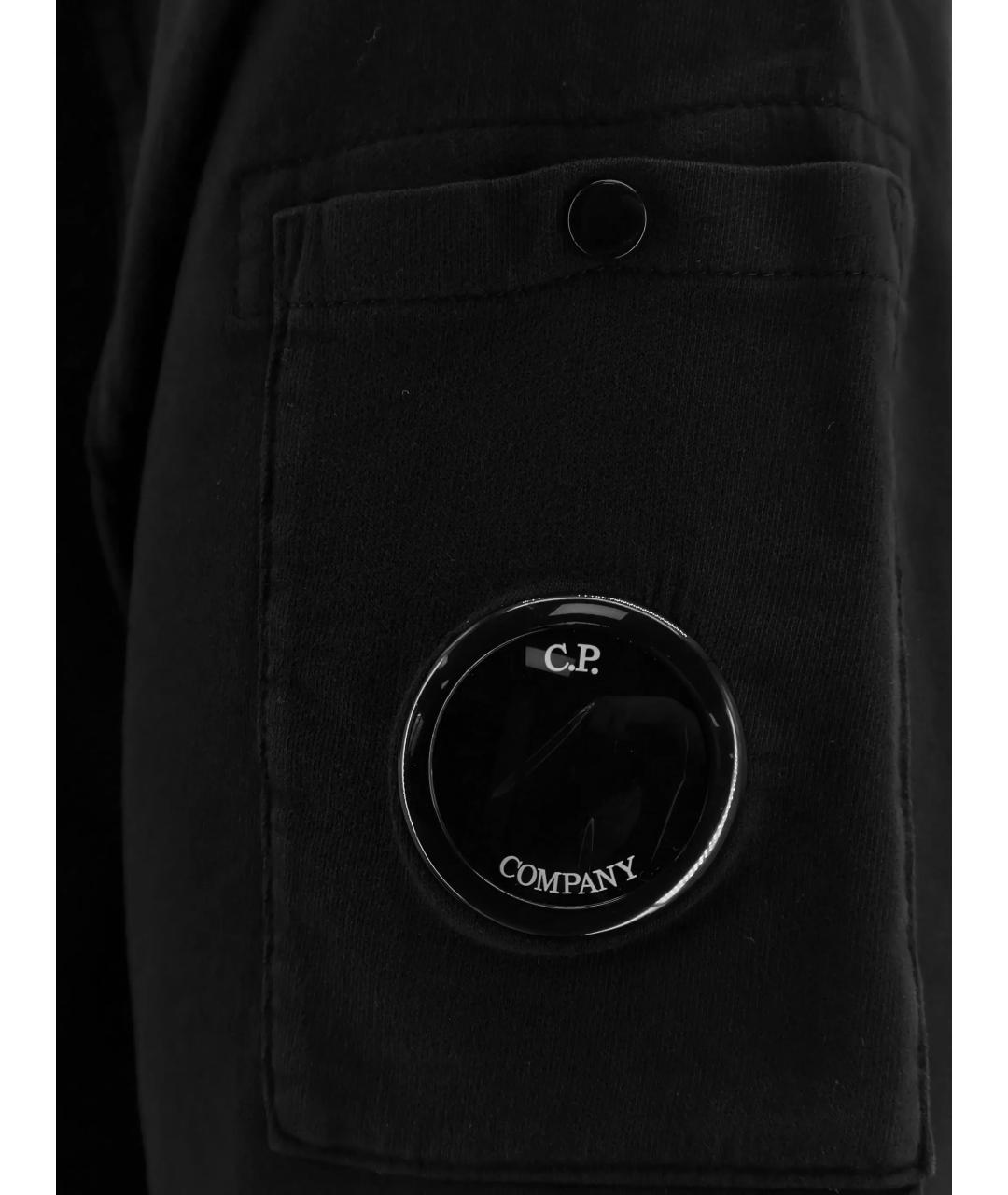 CP COMPANY Черная хлопковая футболка, фото 2