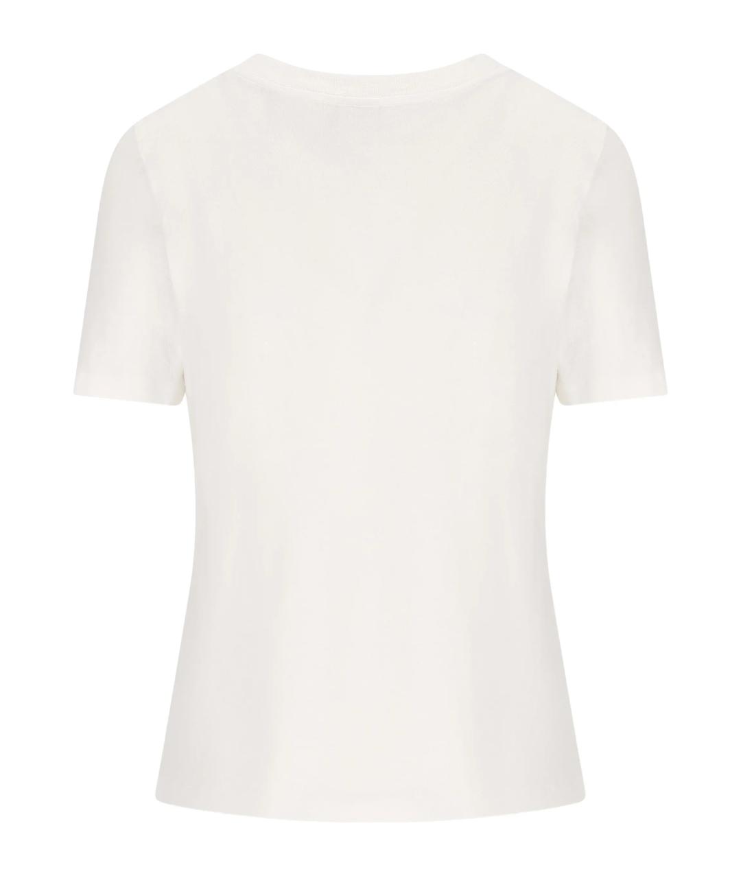 CHLOE Белая хлопковая футболка, фото 4