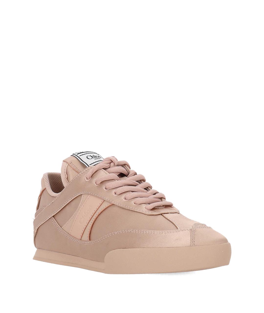 CHLOE Розовые текстильные кроссовки, фото 2