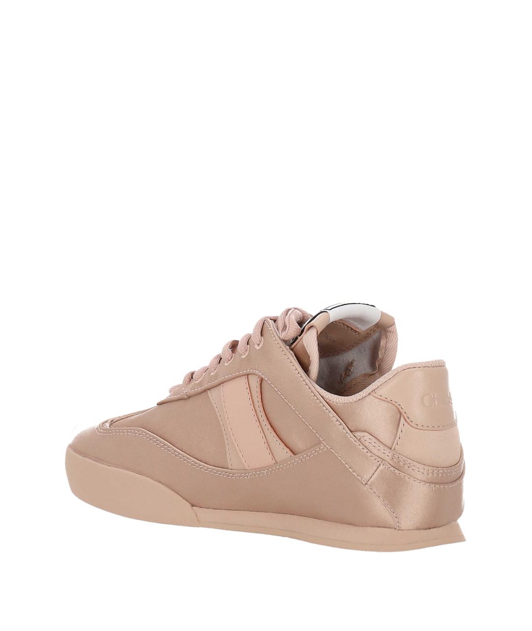 CHLOE Розовые текстильные кроссовки, фото 3