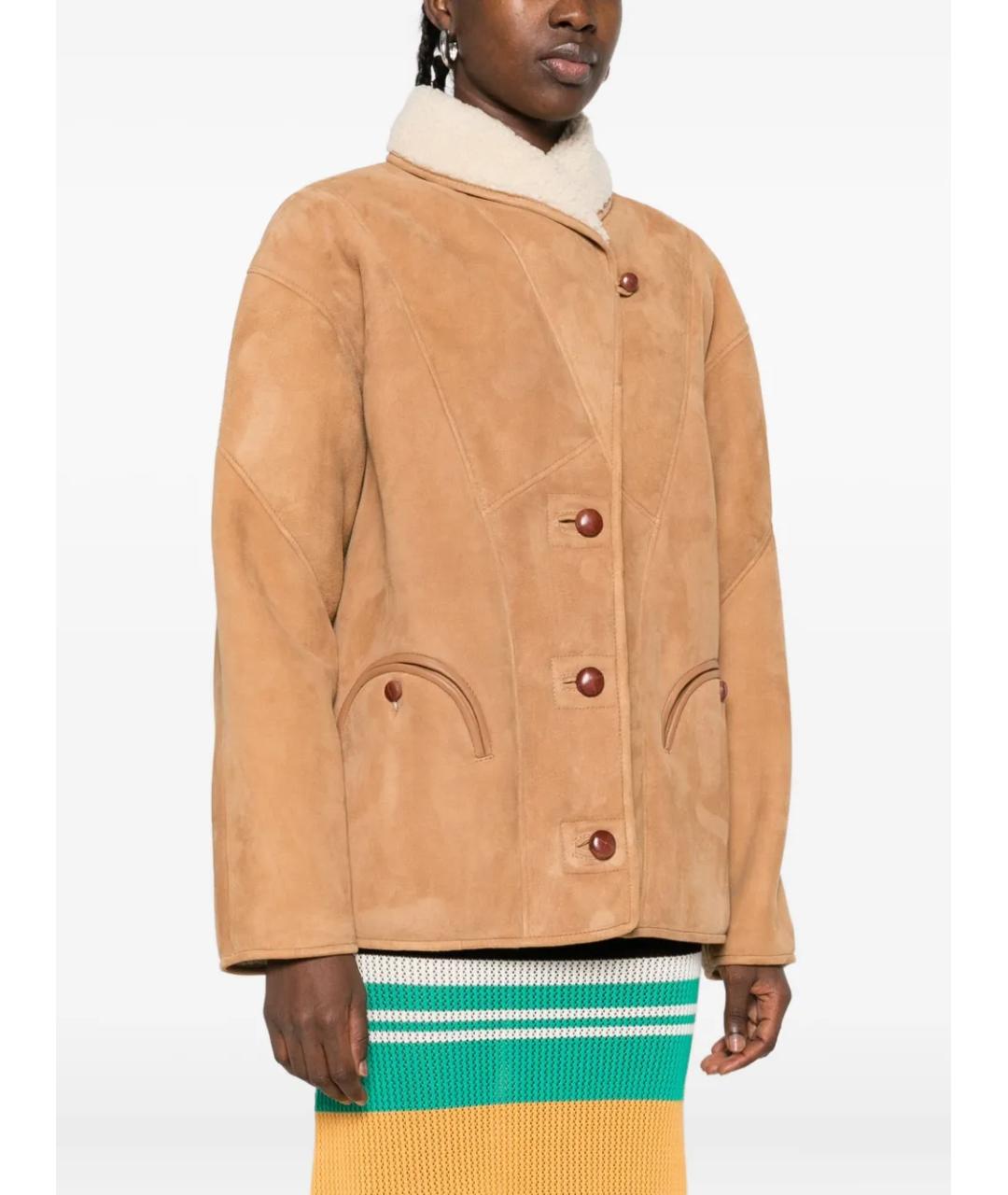 BLAZE MILANO Коричневое кожаное пальто, фото 3