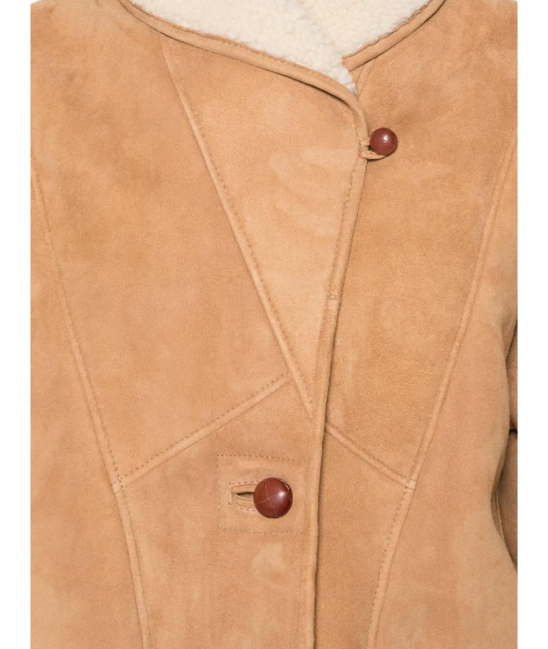 BLAZE MILANO Коричневое кожаное пальто, фото 2