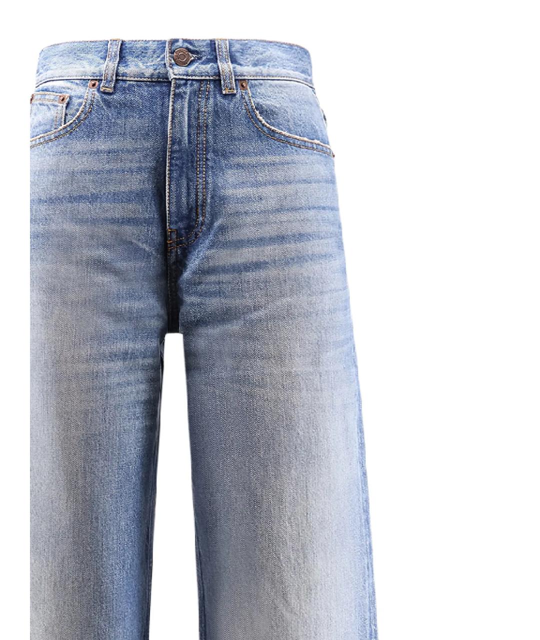 CHLOE Голубые хлопковые прямые джинсы, фото 2