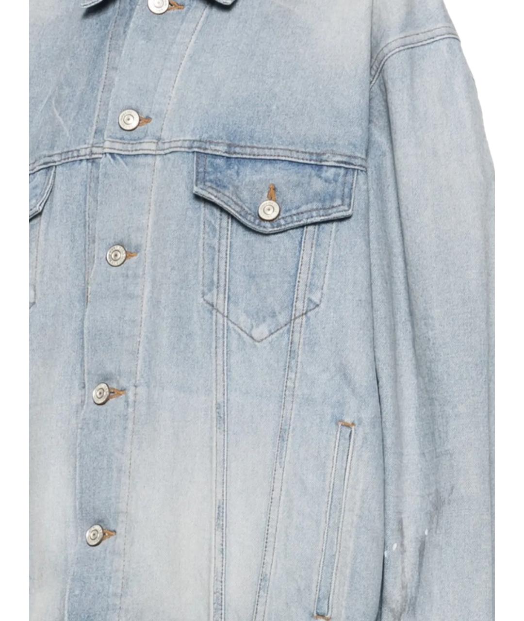 BALENCIAGA Синяя хлопковая куртка, фото 2