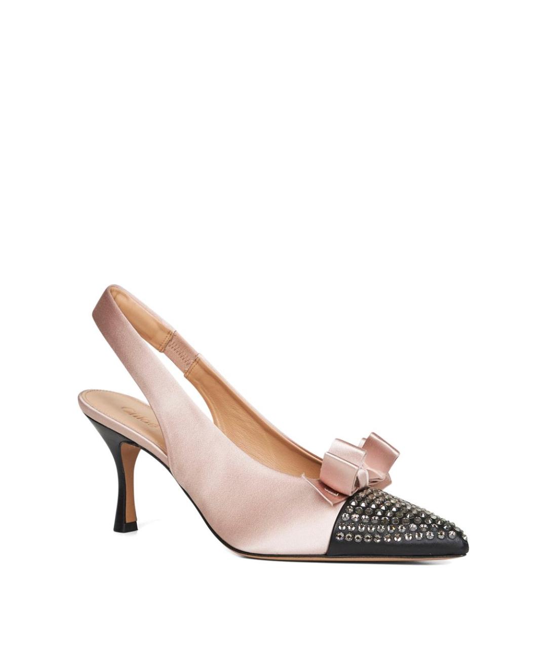 CHLOE Бежевые текстильные туфли, фото 2