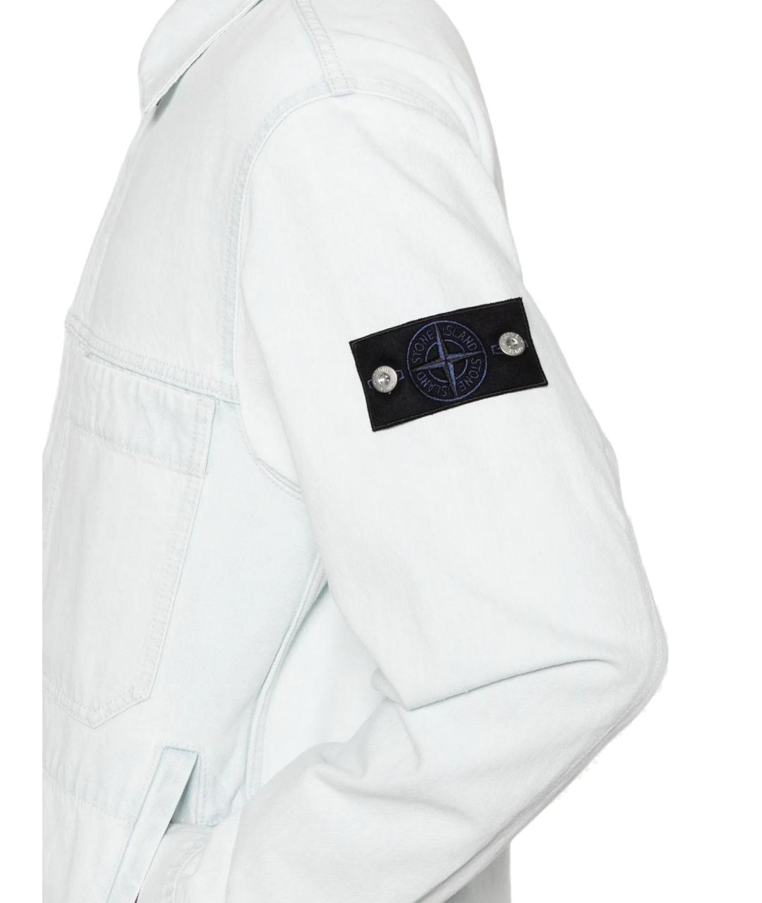 STONE ISLAND Голубая хлопковая куртка, фото 2