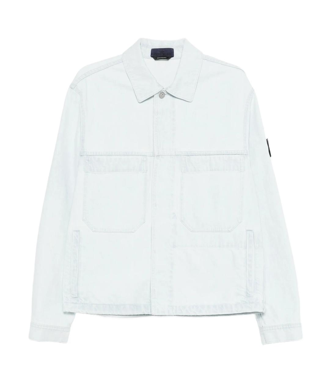 STONE ISLAND Голубая хлопковая куртка, фото 1