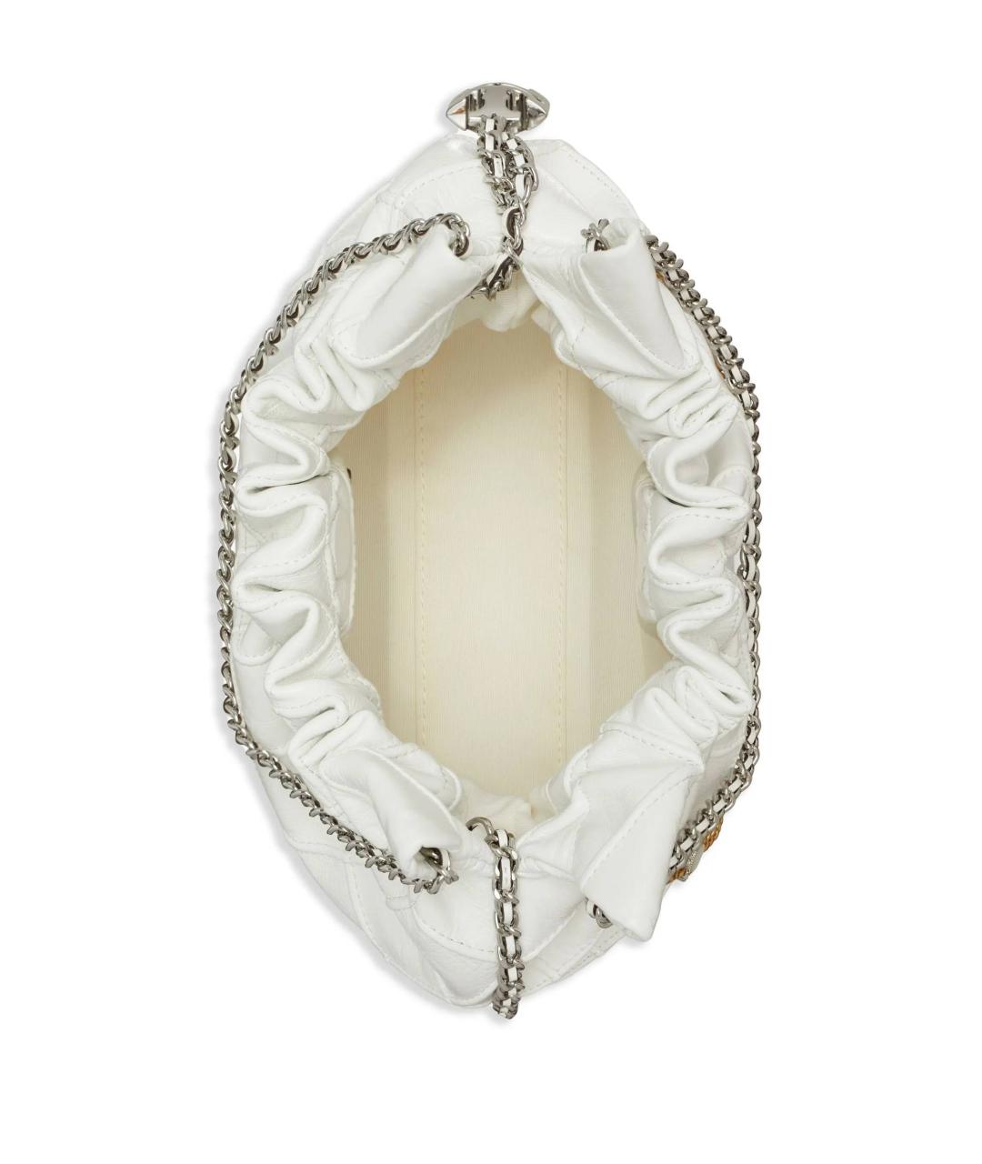 TORY BURCH Белая кожаная сумка через плечо, фото 3