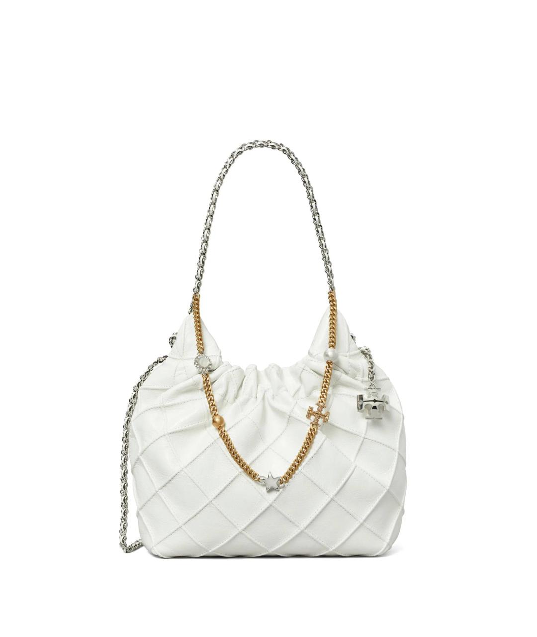 TORY BURCH Белая кожаная сумка через плечо, фото 1