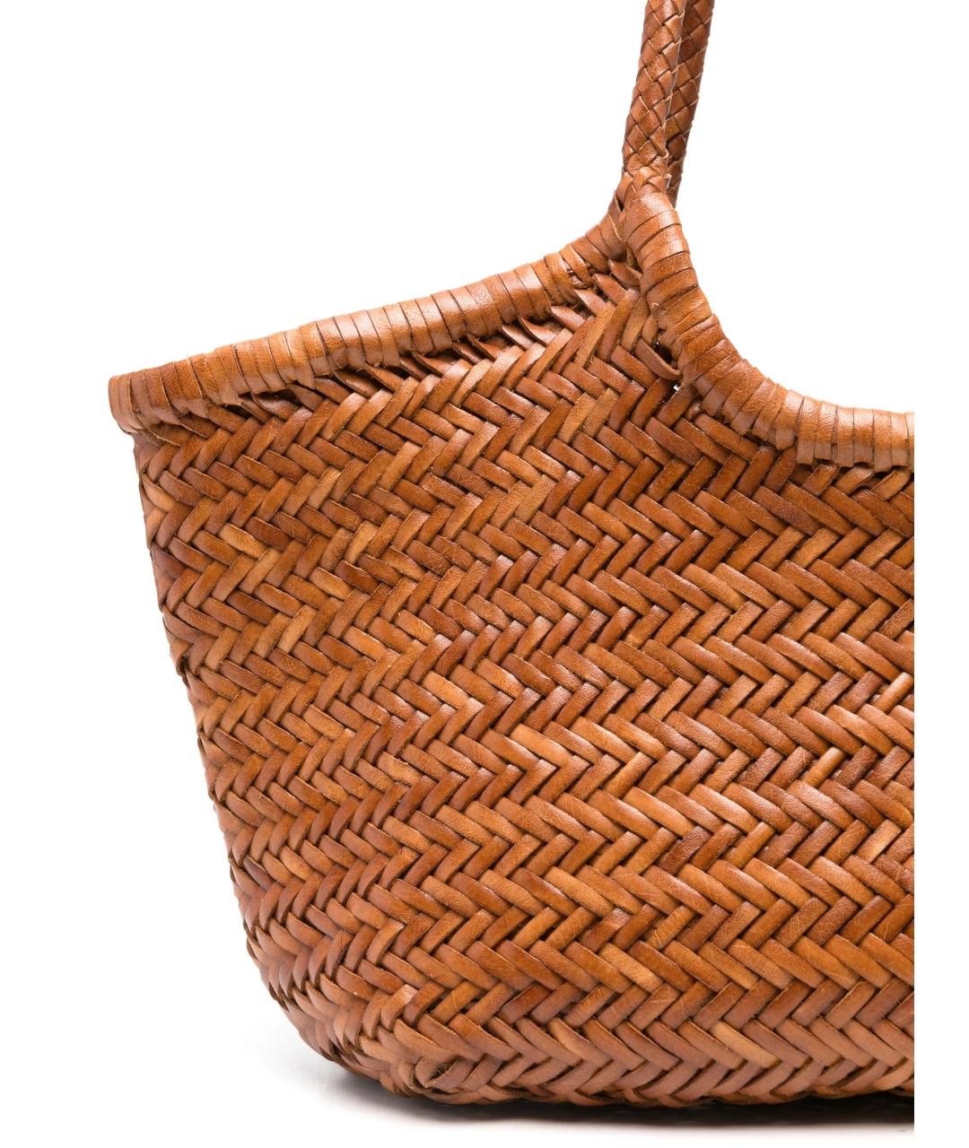 Dragon Diffusion Коричневая пелетеная сумка тоут, фото 3