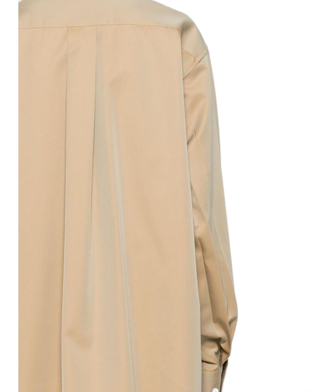 PHOEBE PHILO Бежевая хлопковая рубашка, фото 3