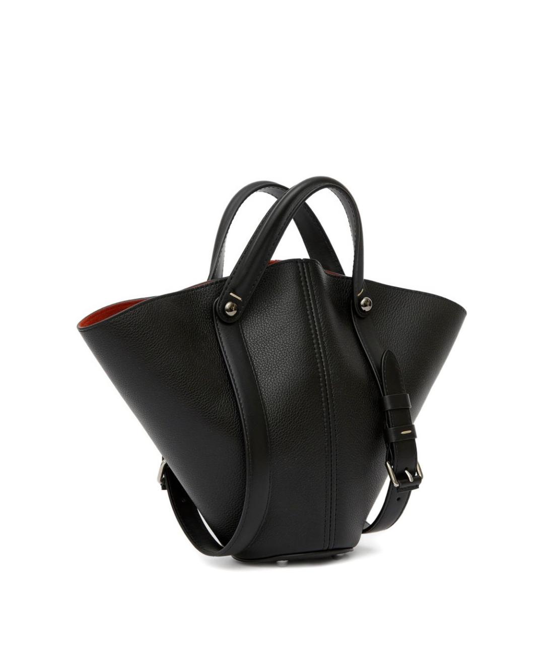 MAISON MARGIELA Черная кожаная сумка тоут, фото 2