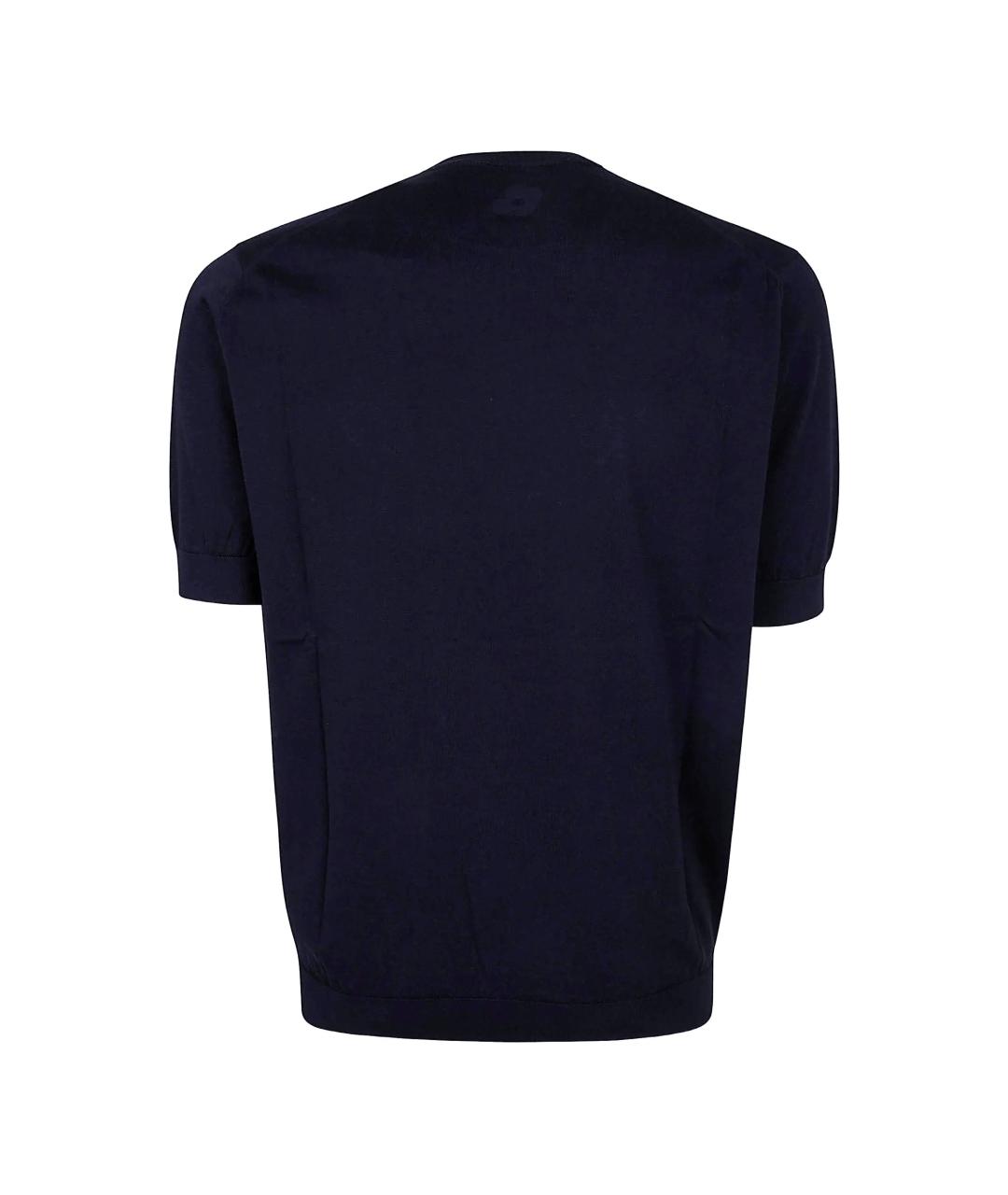 LARDINI Темно-синий хлопковый джемпер / свитер, фото 3