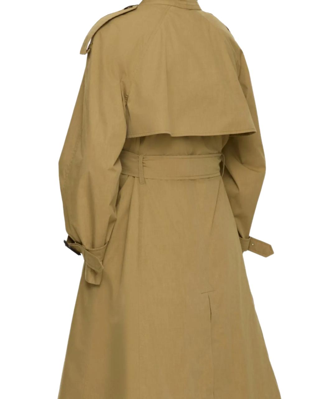 BURBERRY Коричневый полиэстеровый тренч/плащ, фото 3