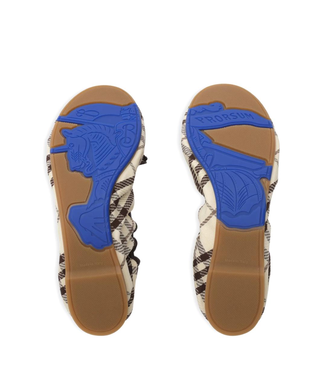 BURBERRY Мульти текстильные балетки, фото 5