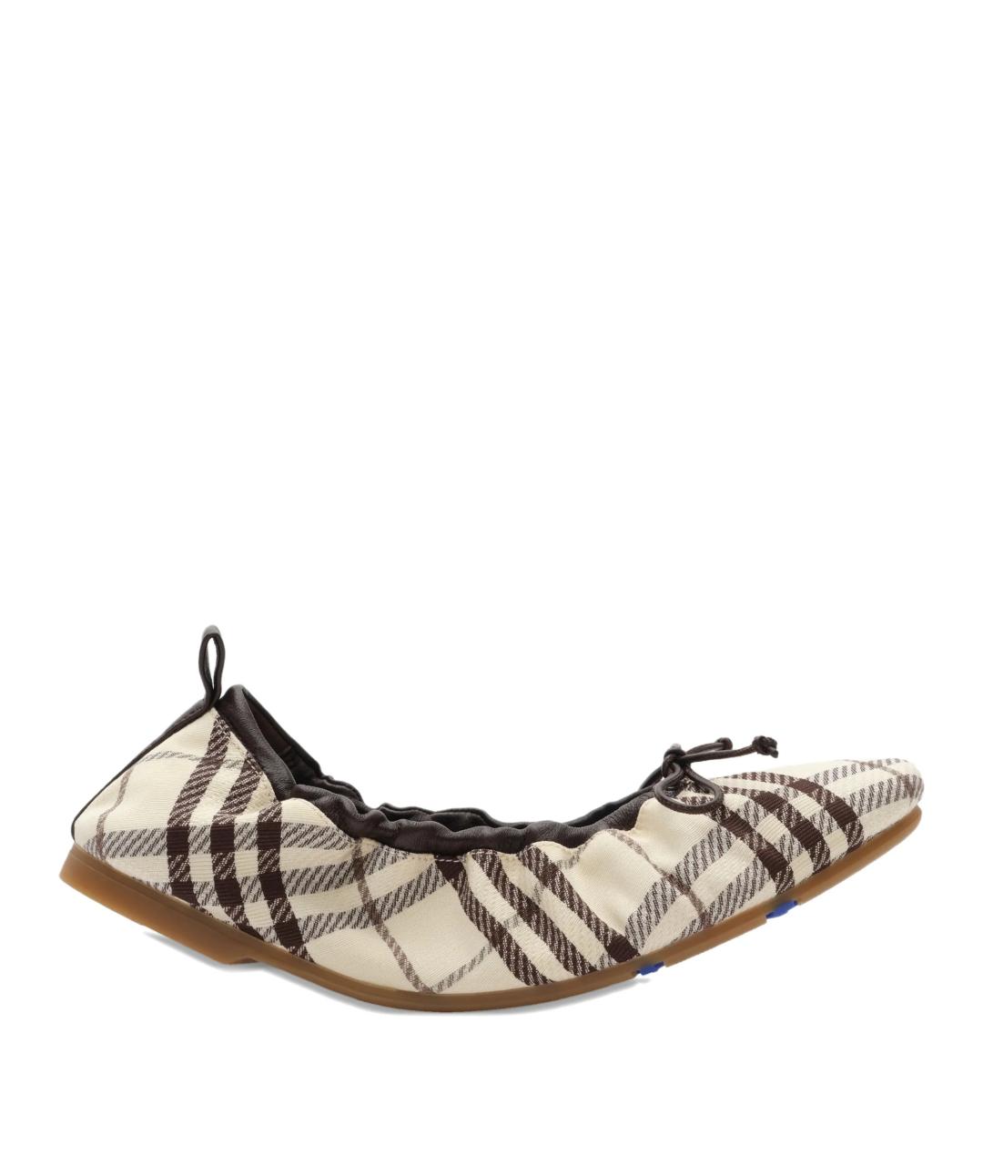 BURBERRY Мульти текстильные балетки, фото 1