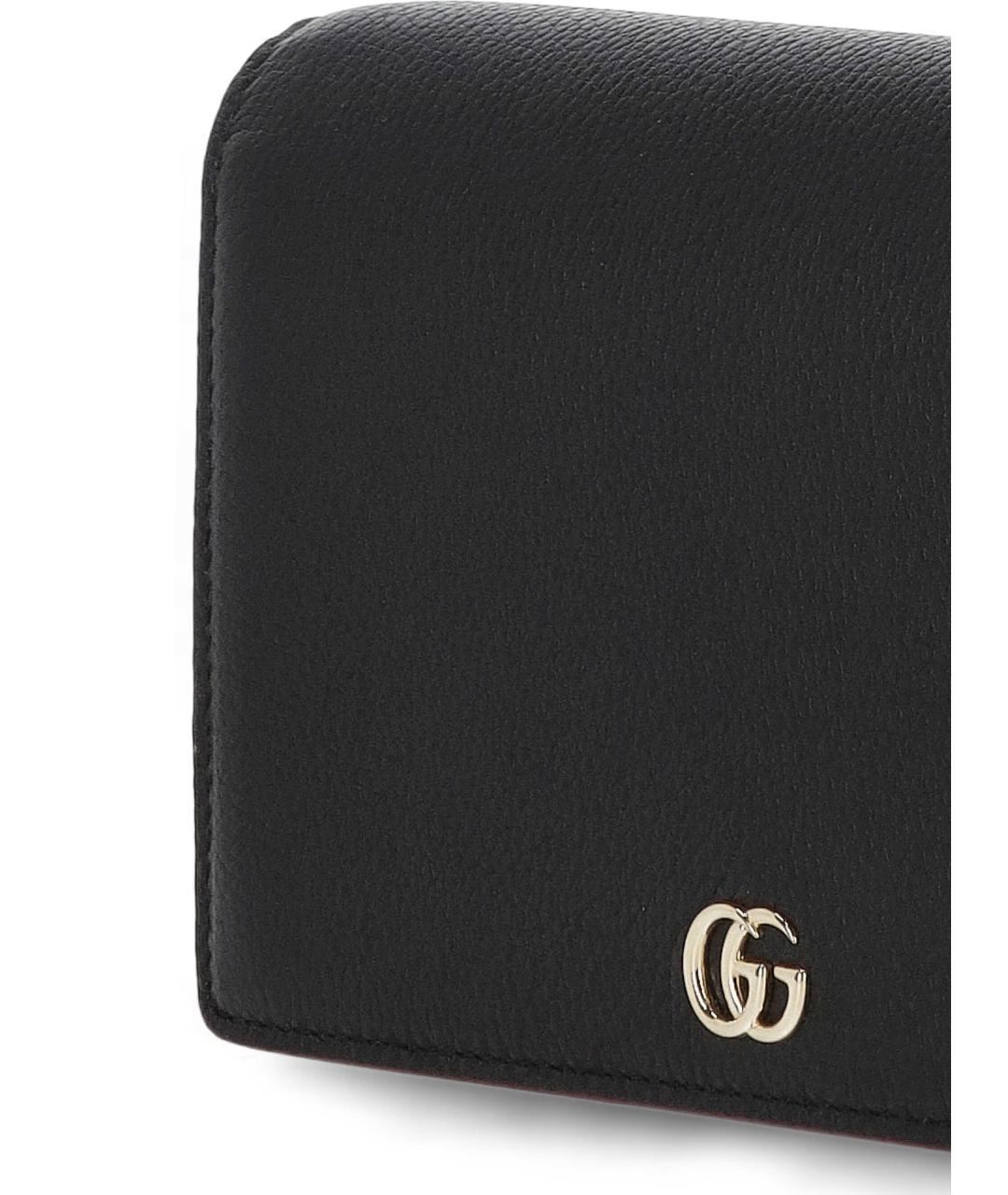 GUCCI Черная кожаная сумка через плечо, фото 4