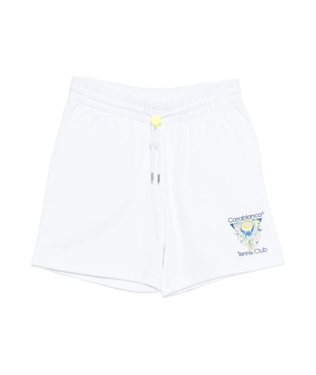CASABLANCA Белые хлопковые шорты, фото 1