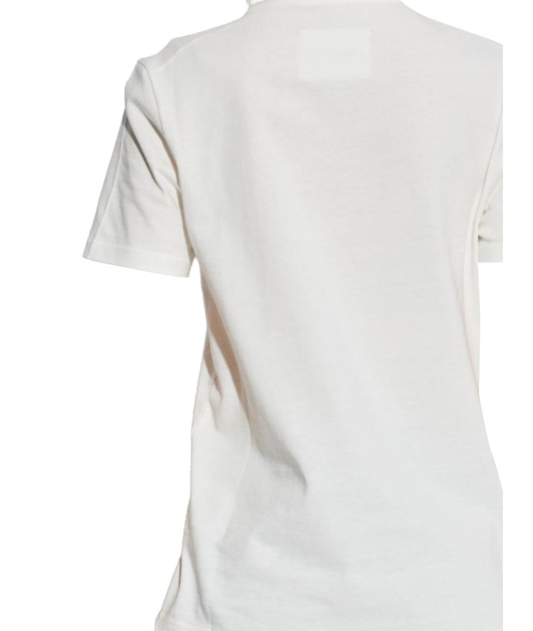 JIL SANDER Белая хлопковая футболка, фото 3