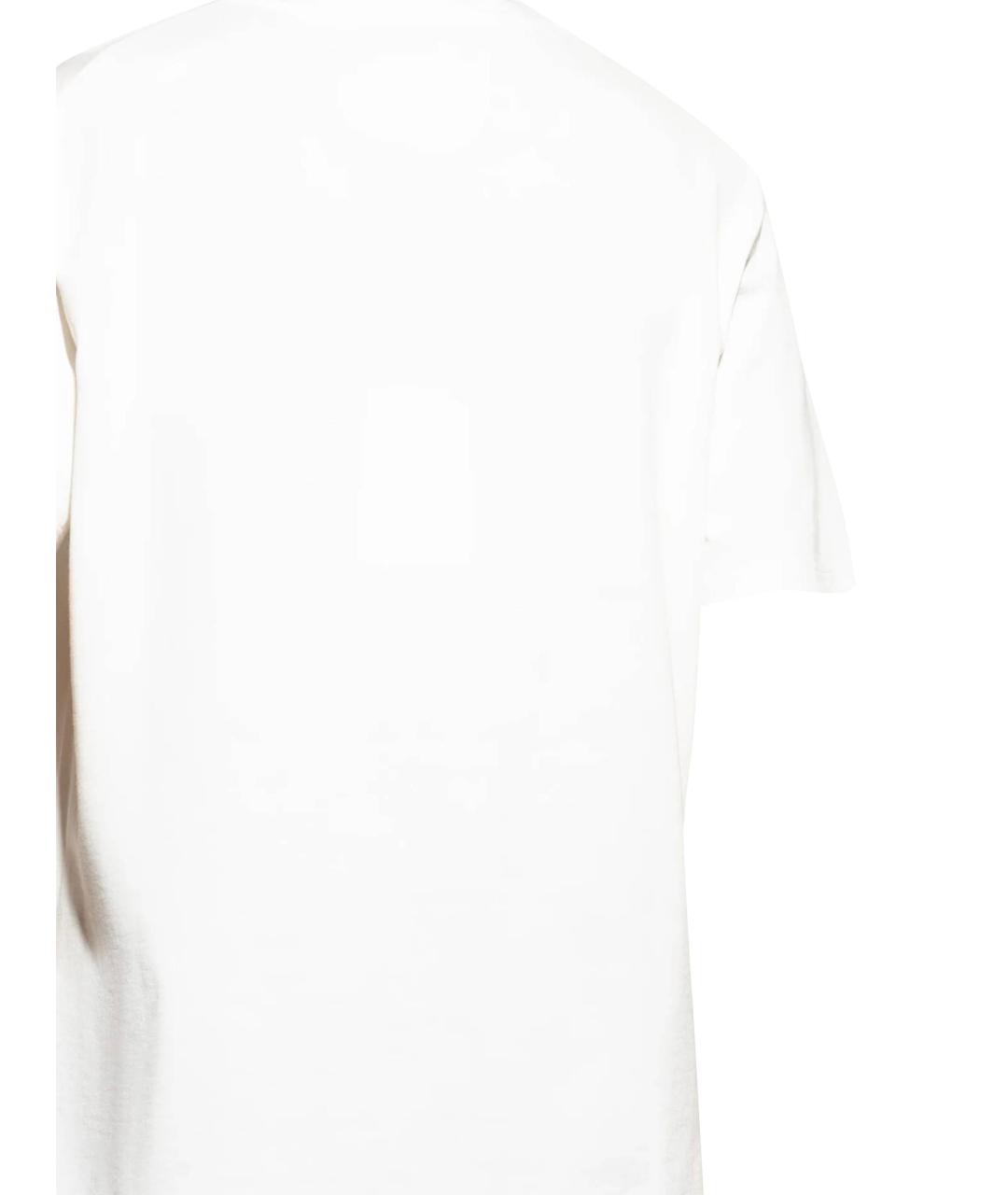 JIL SANDER Белая хлопковая футболка, фото 3