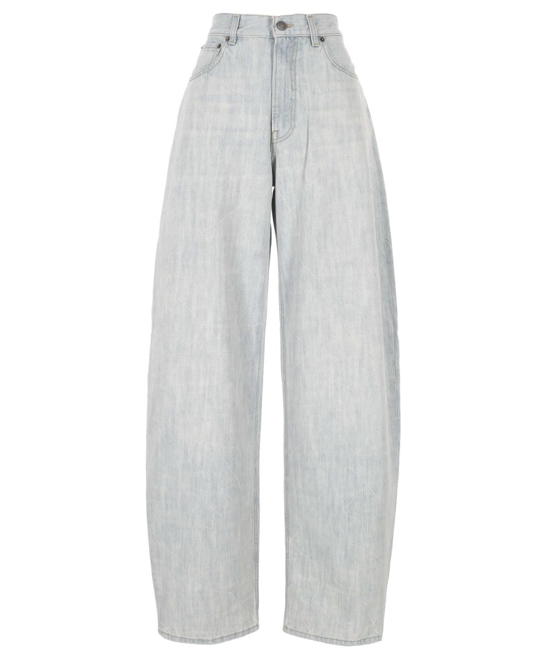 HAIKURE Голубые хлопковые прямые джинсы, фото 1