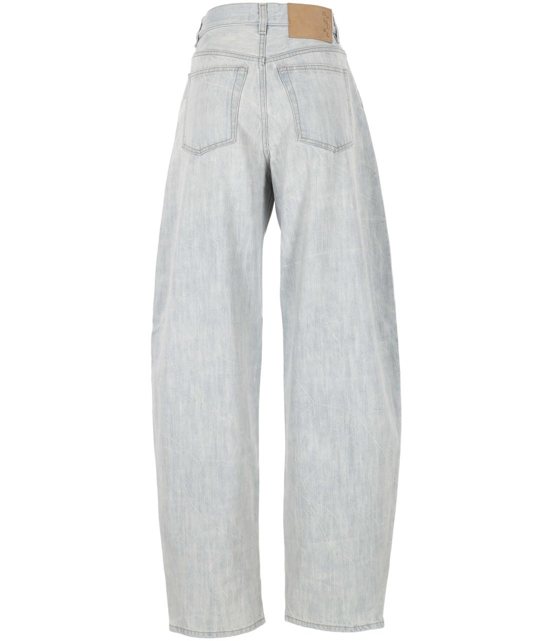 HAIKURE Голубые хлопковые прямые джинсы, фото 3