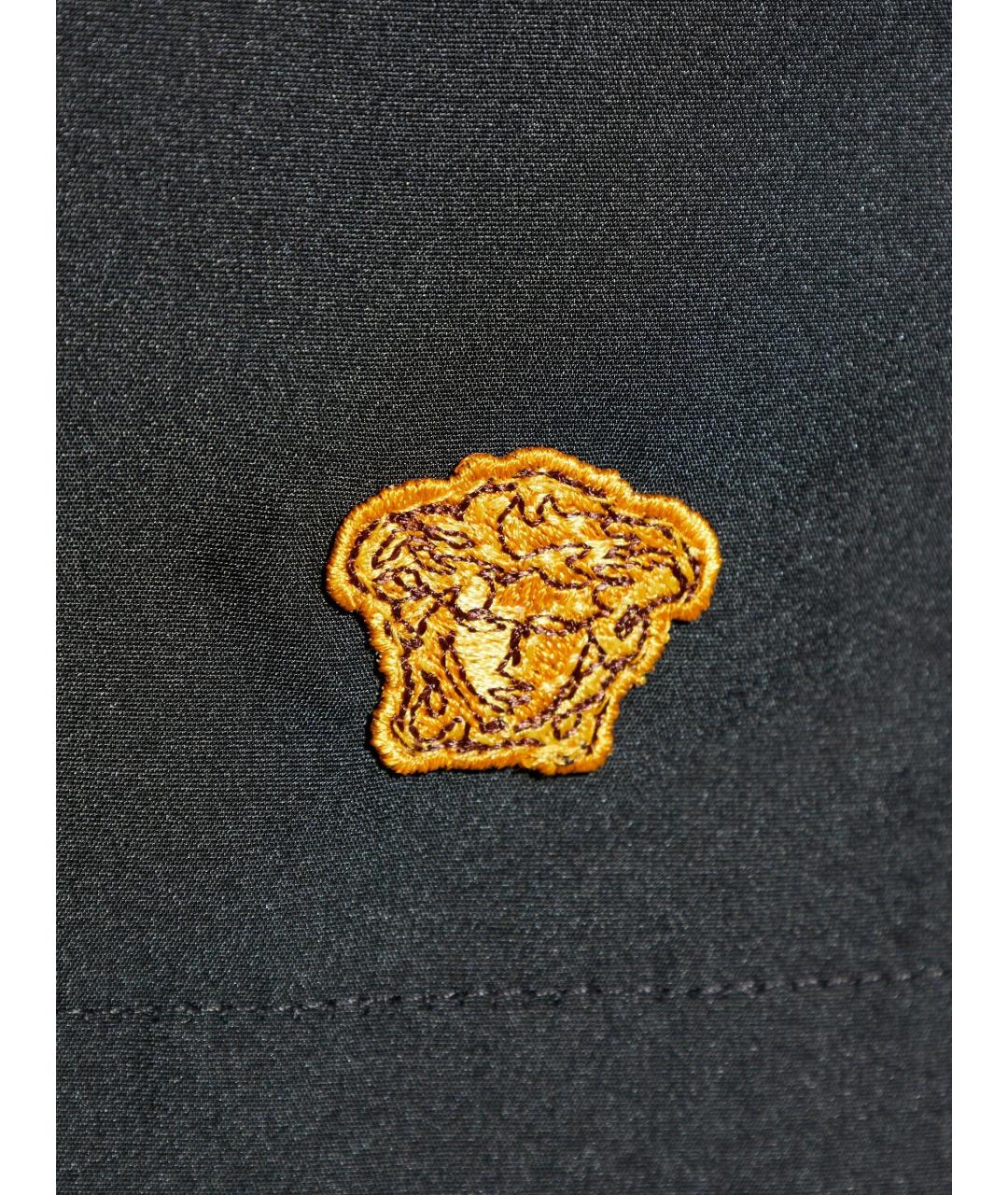 VERSACE Черные полиэстеровые шорты, фото 2