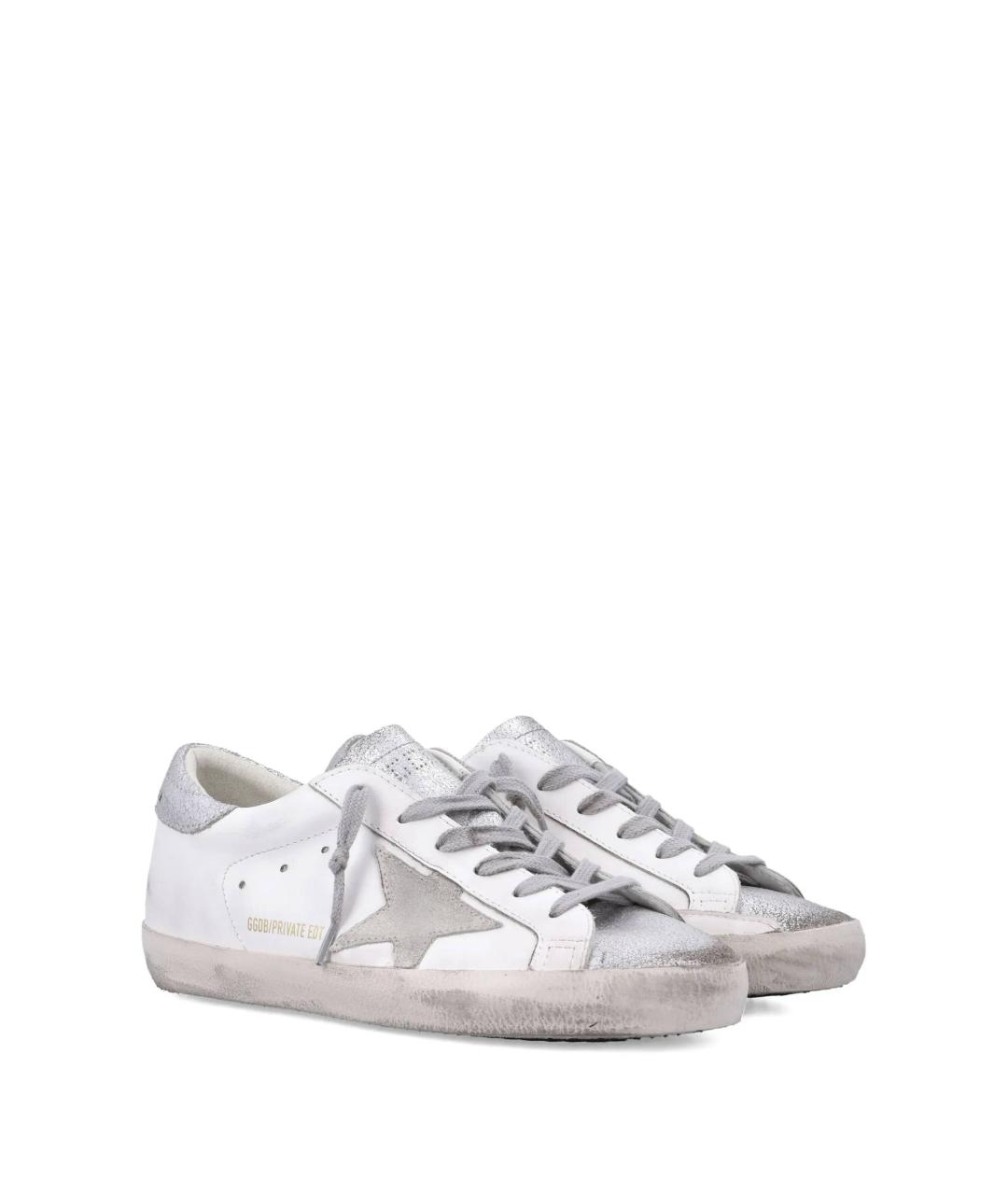 GOLDEN GOOSE DELUXE BRAND Белые кожаные кеды, фото 2