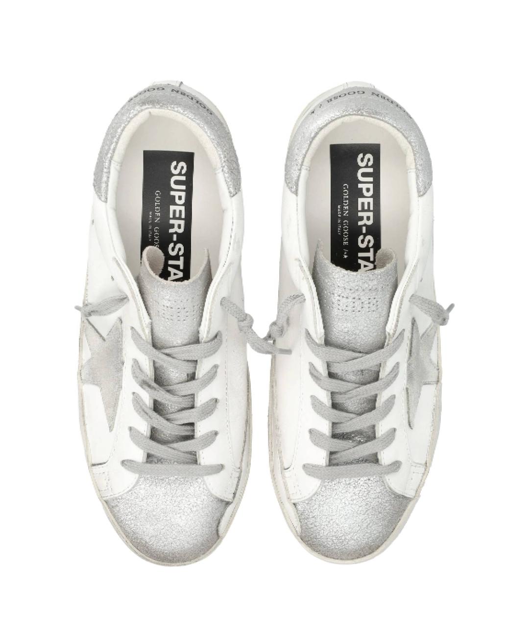 GOLDEN GOOSE DELUXE BRAND Белые кожаные кеды, фото 4