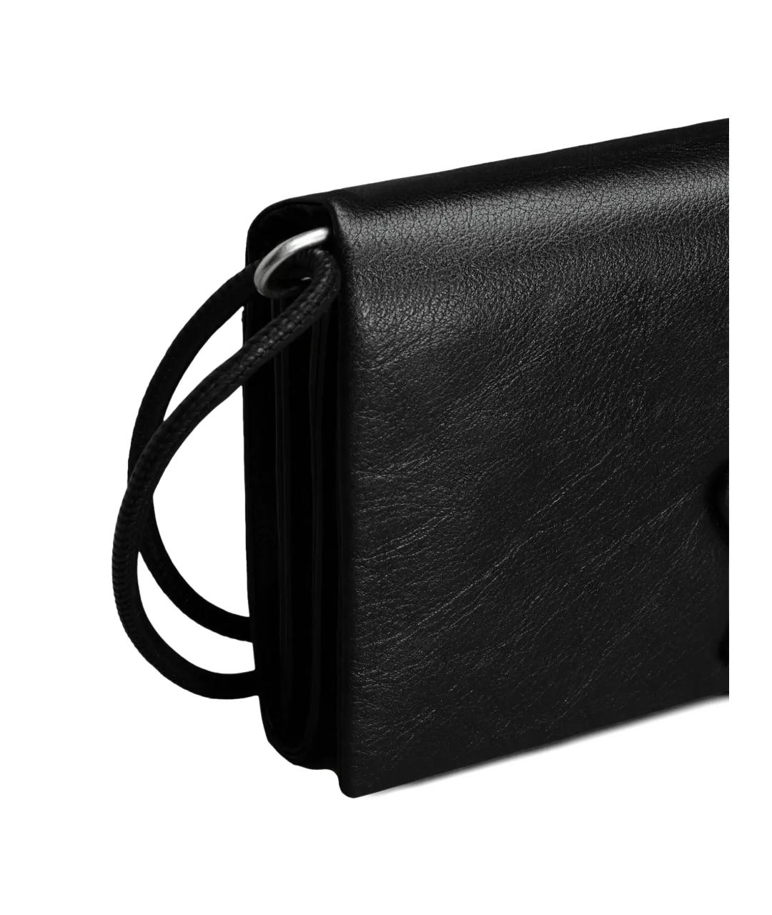 Ami Paris Черный кожаный кошелек, фото 3