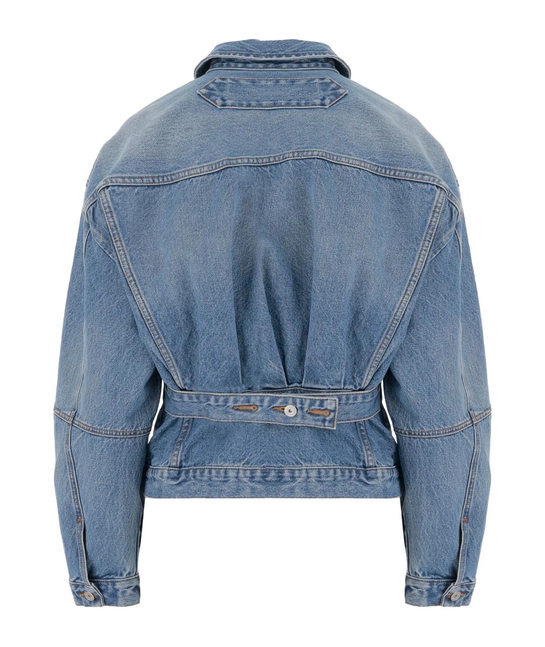 JACQUEMUS Голубая хлопковая куртка, фото 3