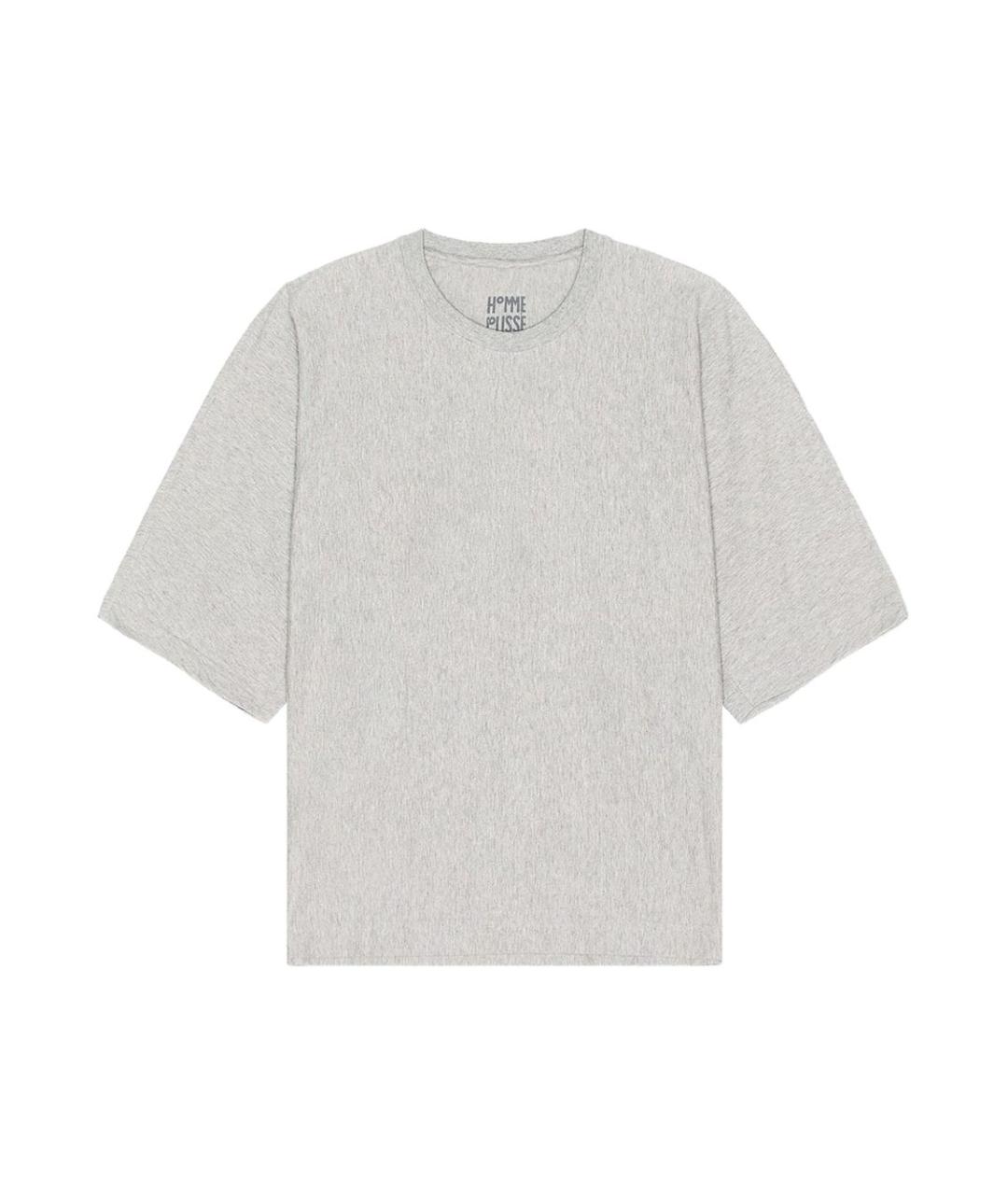 ISSEY MIYAKE Серая хлопковая футболка, фото 1