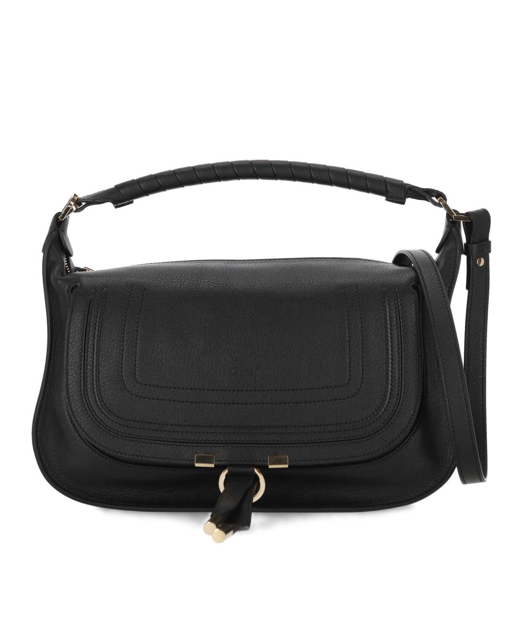 CHLOE Черная кожаная сумка через плечо, фото 1