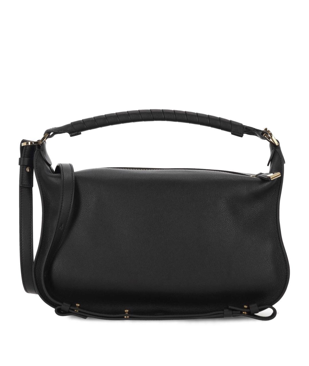 CHLOE Черная кожаная сумка через плечо, фото 3