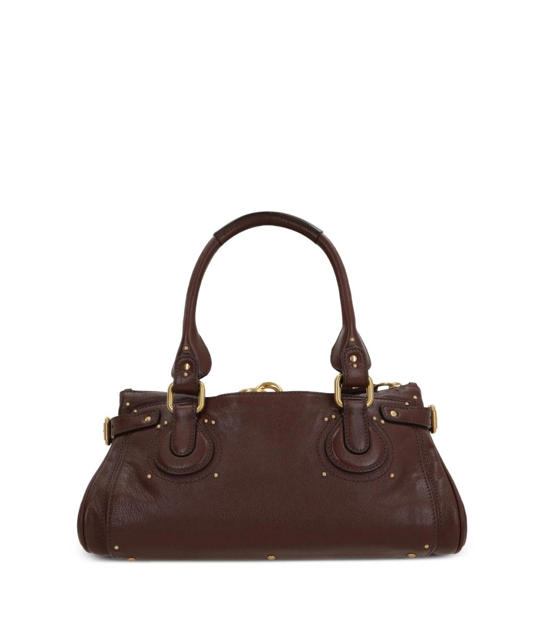 CHLOE Коричневая кожаная сумка тоут, фото 3