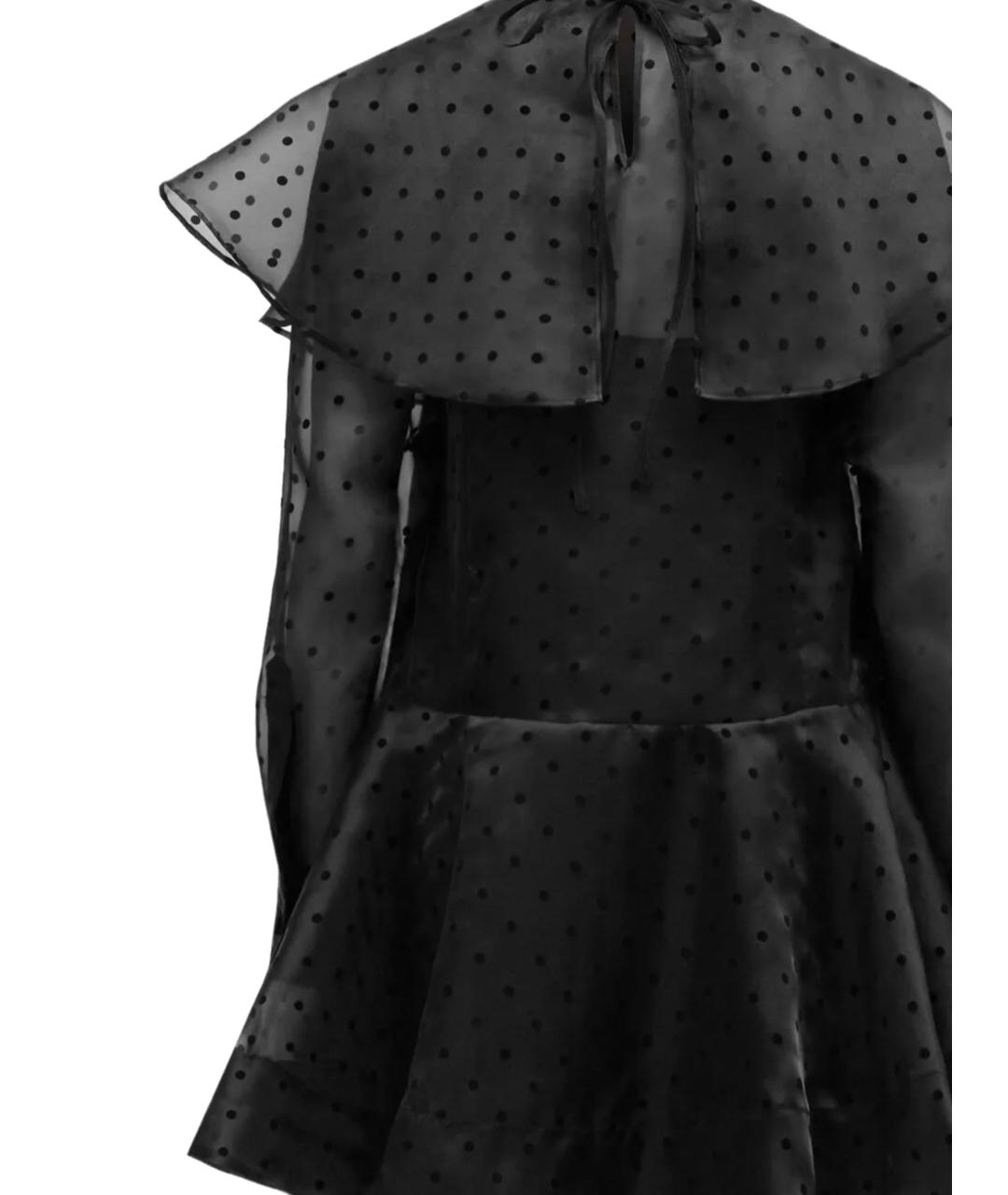 GANNI Черное полиэстеровое повседневное платье, фото 3