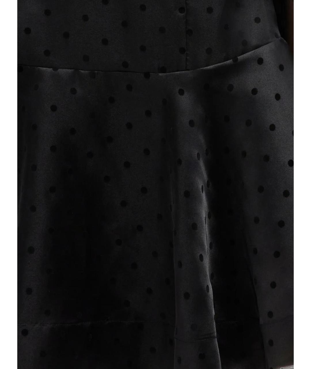 GANNI Черное полиэстеровое повседневное платье, фото 2