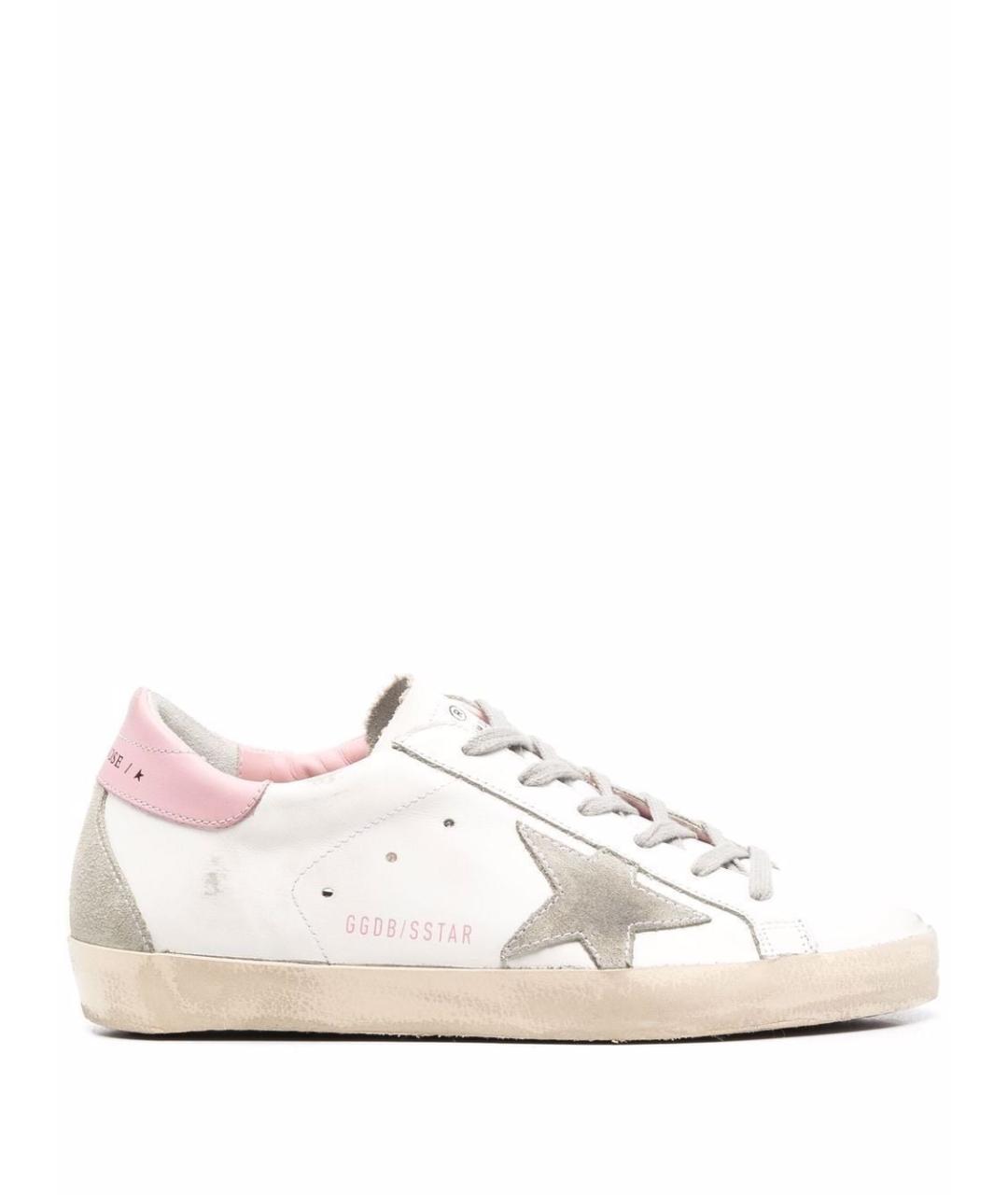 GOLDEN GOOSE DELUXE BRAND Белые кожаные кеды, фото 1