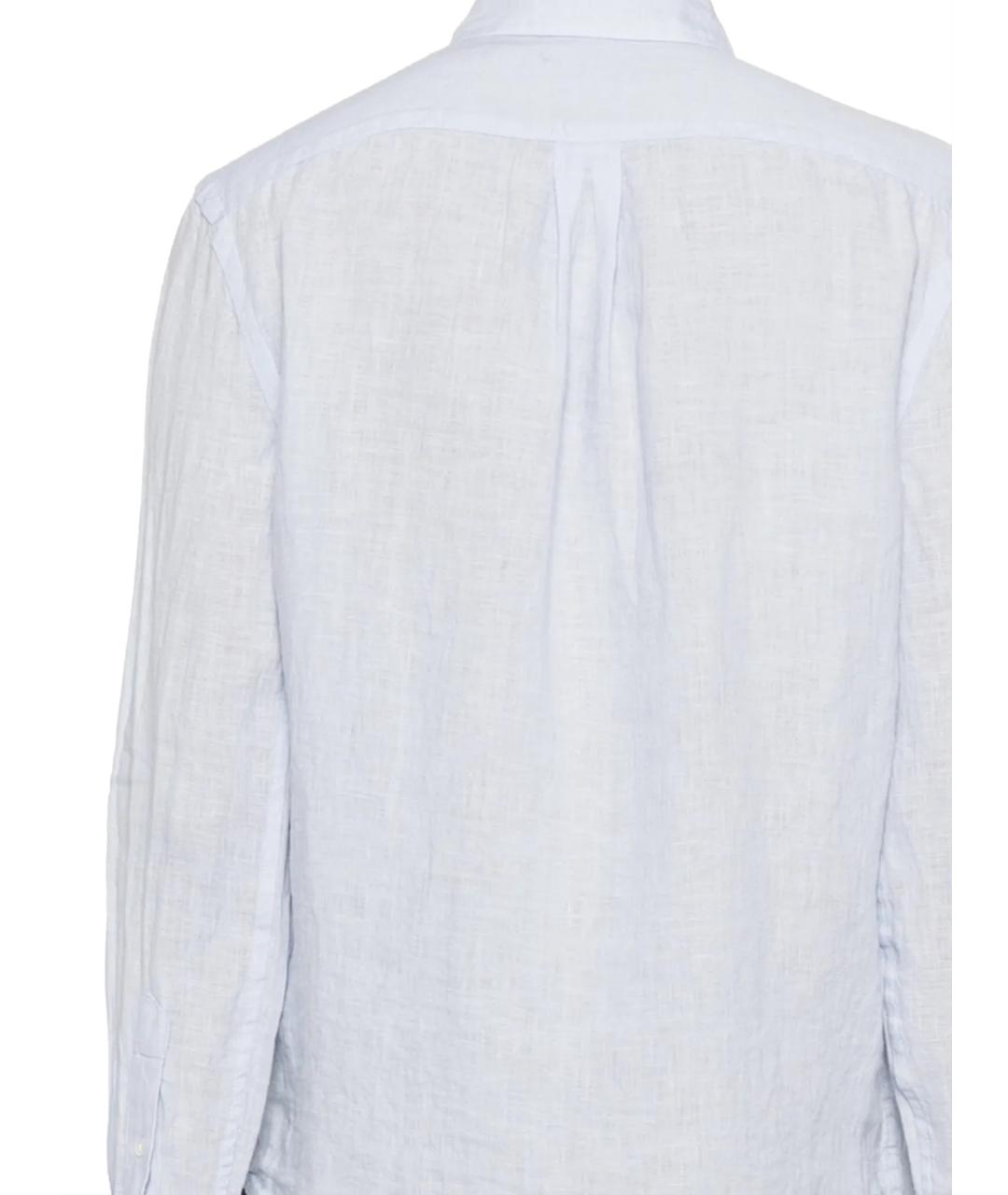 POLO RALPH LAUREN Голубая льняная рубашка, фото 3
