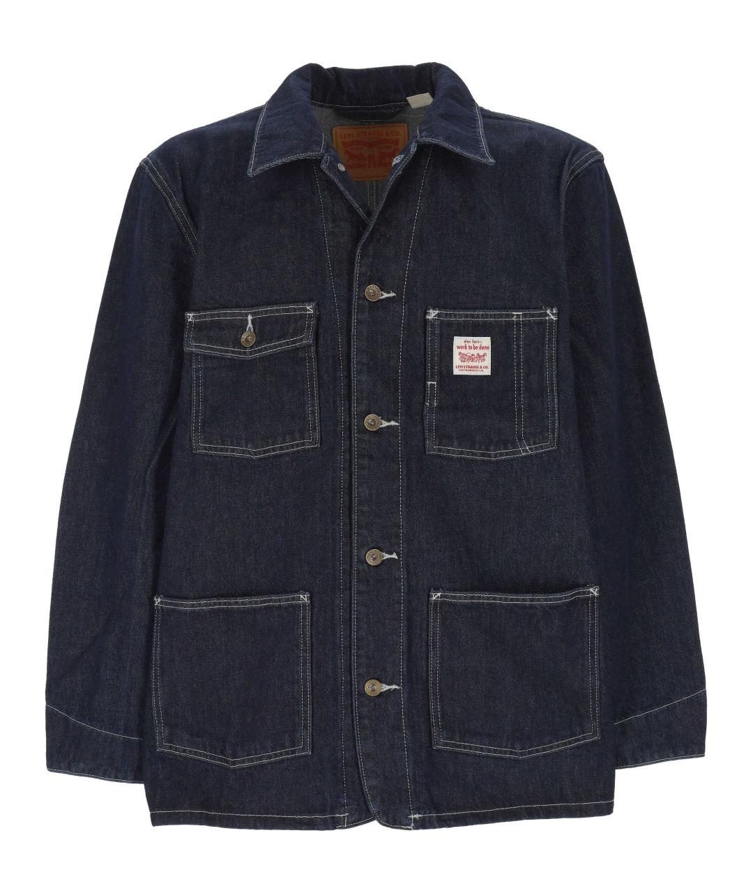 LEVI'S Темно-синяя хлопковая куртка, фото 1