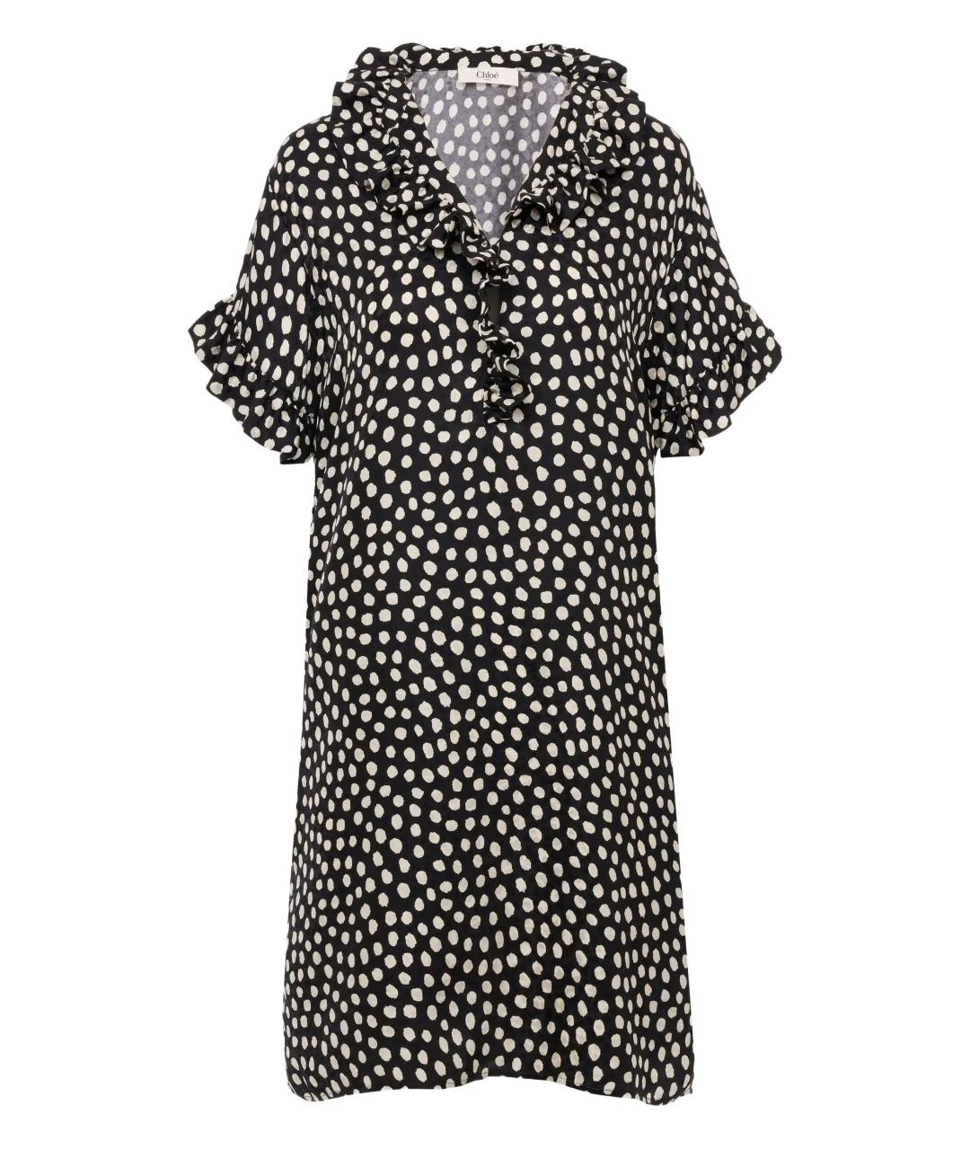 CHLOE Мульти шелковое повседневное платье, фото 1