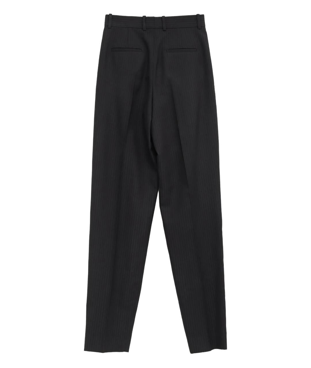 CHLOE Черные хлопковые прямые брюки, фото 3