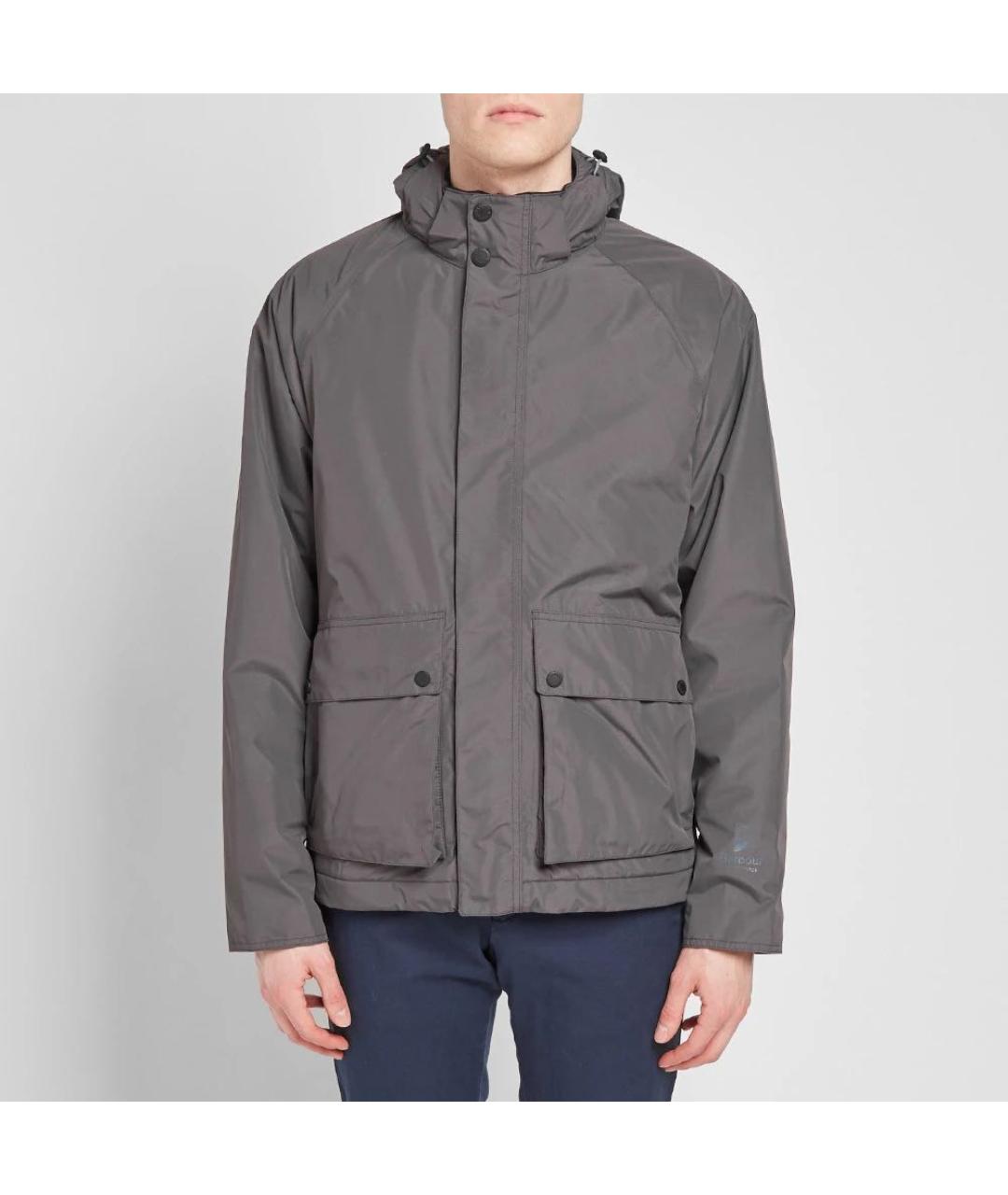 BARBOUR Серая полиэстеровая куртка, фото 3