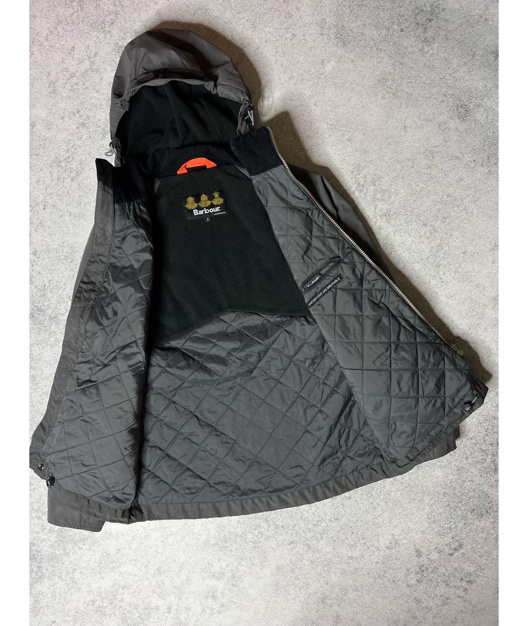 BARBOUR Серая полиэстеровая куртка, фото 8