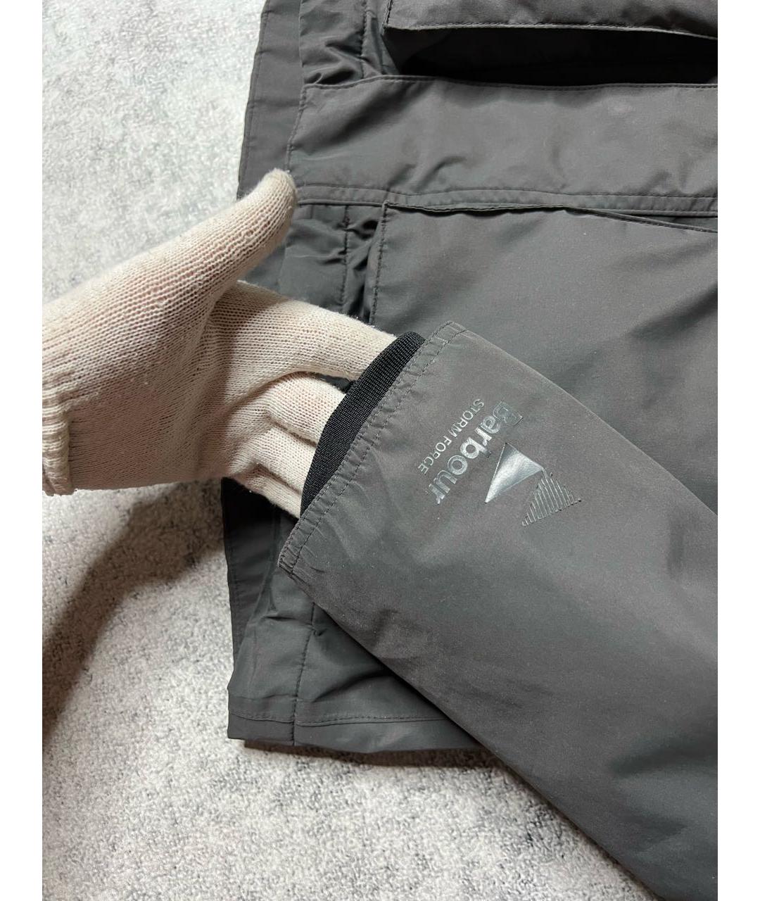 BARBOUR Серая полиэстеровая куртка, фото 5