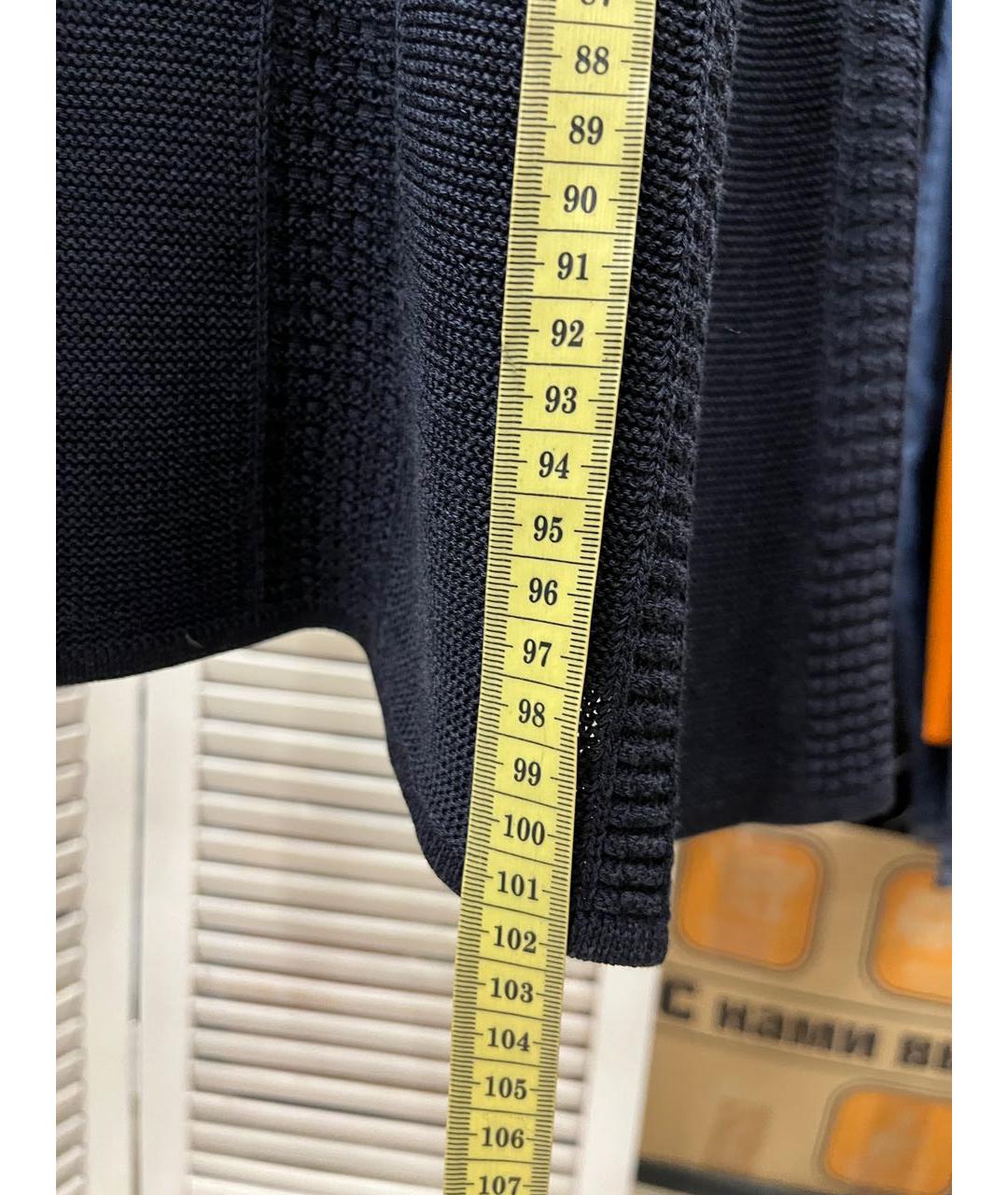 HUGO BOSS Темно-синее вискозное повседневное платье, фото 3